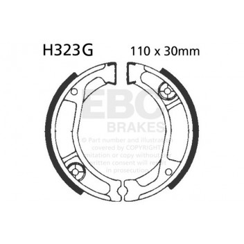EBC GROOVED BRAKE SHOE SET (5)