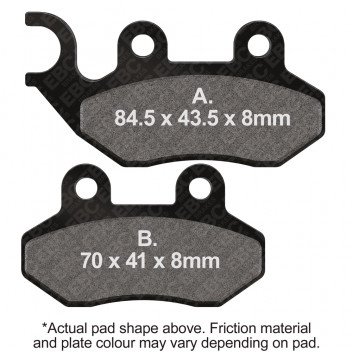 DOUBLE H SINTERED STREET PAD
