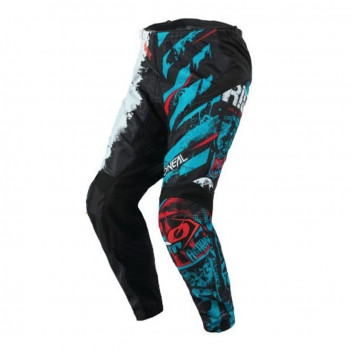 YOUTH PANTS RIDE BK/BL SIZE 22 (5/6) ELEMENTS ONEAL