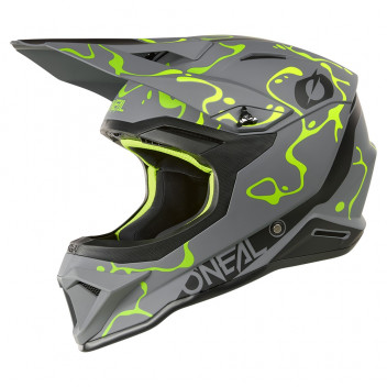 Small O'Neal 1SRS Helmet SPLASH V.26 gray/neon yellow(55/56)