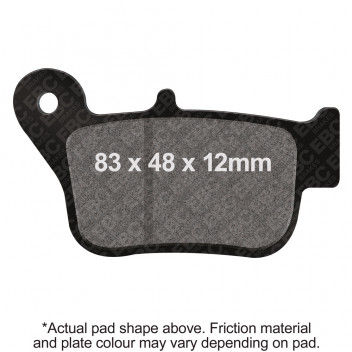 EBC SCOOTER PAD BLACK LK E327