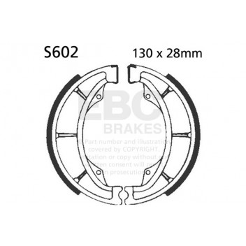 EBC BRAKE SHOE SET -(5) 2K
