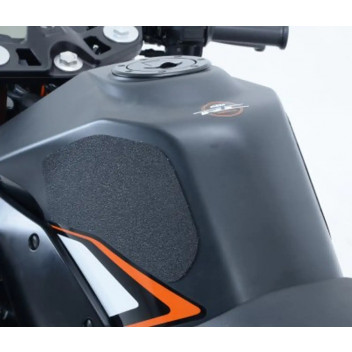 KTM RC390 up to '21 / RC125/200 Traction Grips : BLACK 2-Gri