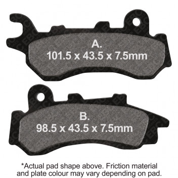 EBC Scooter Disc Pad Set Black E327