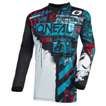 ELEMENT JERSEY RIDE BK/BL XL ONEAL BLACK AND BLUE