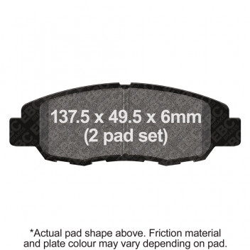 M/C DISC PAD SET - LW - BLACK - POLARIS SLINGSHOT PAD