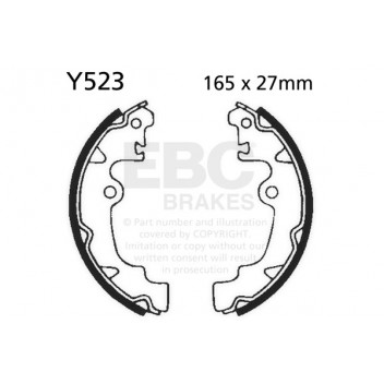 EBC BRAKE SHOE SET (5)