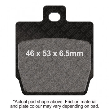 EBC SCOOTER DISC PAD SET BLACK E327