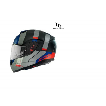 MT ATOM GOREX C12 TI/BLU/R MED FLIP UP TITANIUM / BLUE/ RED