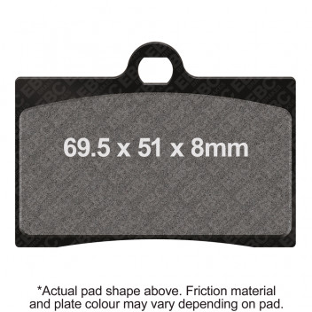 EBC V PAD SEMI SINTERED PAD SET