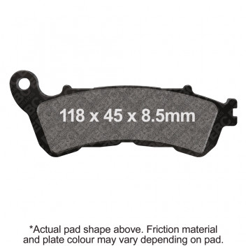 EBC SCOOTER DISC PAD SET BLACK E327