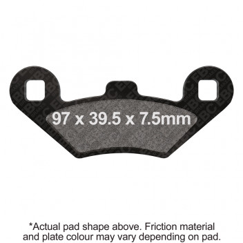 EBC SCOOTER PAD BLACK E327