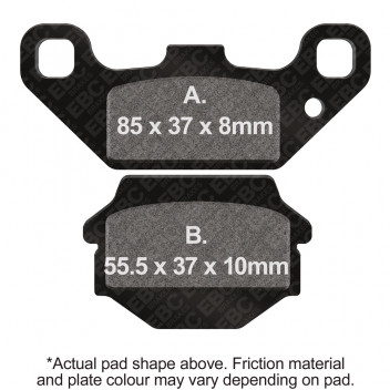 MOTORCYCLE DISC PAD SET