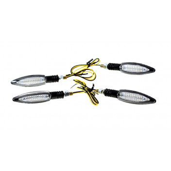 MINI INDOS SEQUENTIAL LED CLEAR BLACK