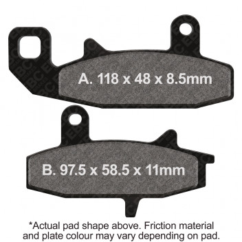 MOTORCYCLE DISC PAD SET