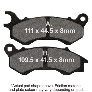 EBC SCOOTER DISC PAD SET BLACK E327