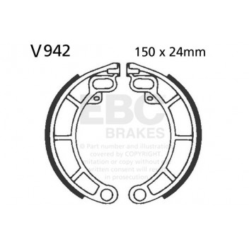 EBC BRAKE SHOE SET