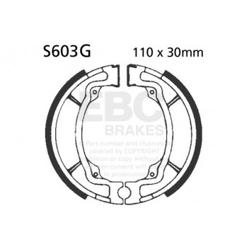 EBC GROOVED BRAKE SHOE SET (5)