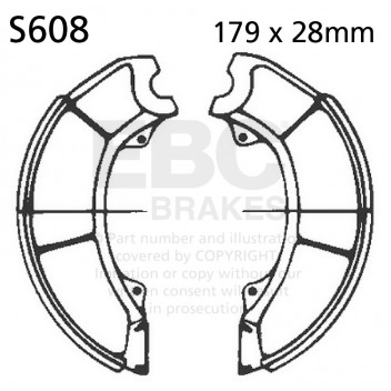 EBC BRAKE SHOE SET (5)