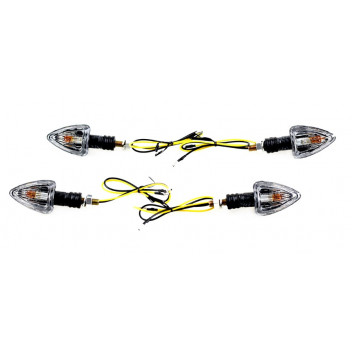 Com/Ind Mini Arrow Ridged Carbon With Clear Lens