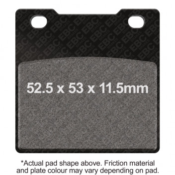EBC V PAD SEMI SINTERED PAD SET