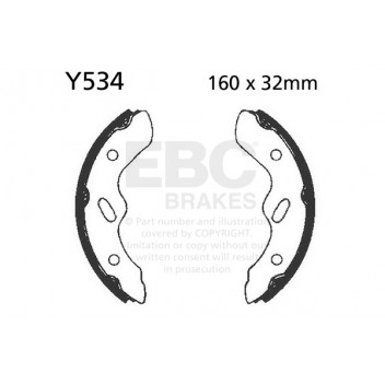 EBC BRAKE SHOE SET (5)