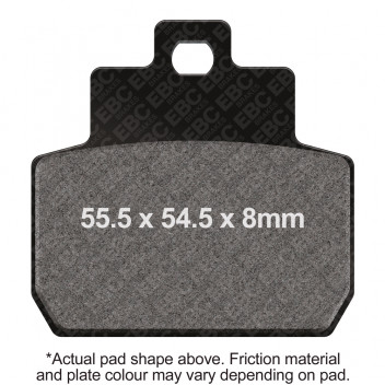 EBC SCOOTER DISC PAD SET BLACK E327