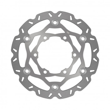 NEW PLAIN SILVER CENTER HUB OVERSIZE DISCS-250MM-C/W BRACKET