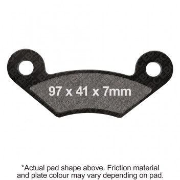 M/C DISC PAD - RED (5)