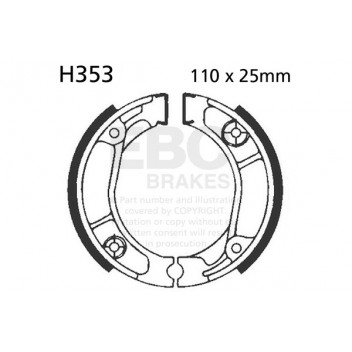 EBC BRAKE SHOE SET (5) 5