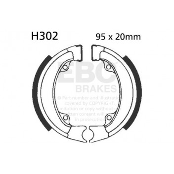EBC BRAKE SHOE SET (5)