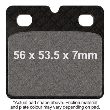 M/C DISC PAD SET - DMX (AS FA018 BUT @ 7.50MM THICKNESS)