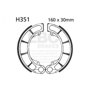 EBC BRAKE SHOE SET (5) 5