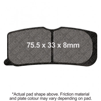 EBC V PAD SEMI SINTERED PAD SET