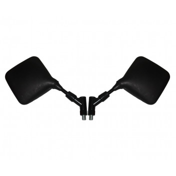 Mirrors 10mm Black Rectangle Left & Right Suzuki TS125R