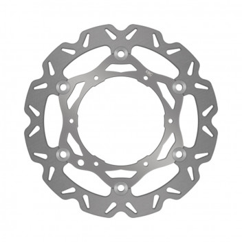 NEW PLAIN SILVER CENTER HUB OVERSIZE DISCS-280MM-C/W BRACKET