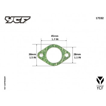 YCF carb paper gasket d28mm Bigy 150/190 Pilot 150e20 GP124