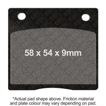 EBC V PAD SEMI SINTERED PAD