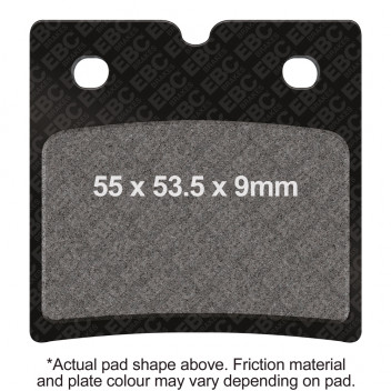 EBC V PAD SEMI SINTERED PAD SET