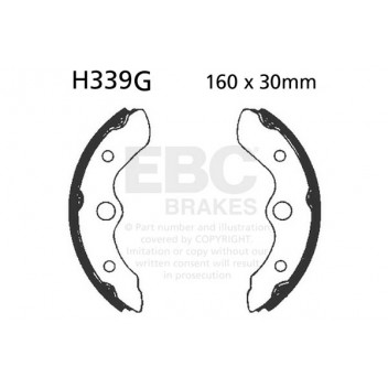 EBC GROOVED BRAKE SHOE SET (5)