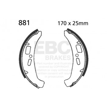 EBC BRAKE SHOE SET