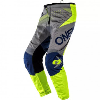 ELEMENT PANTS FACTOR G/YEL 36 GREY BLUE YELLOW 36/52 ONEAL
