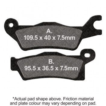 M/C SINTERED DISC PAD SET