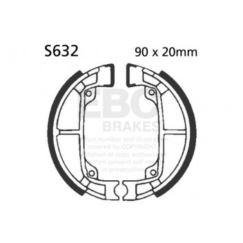 EBC BRAKE SHOE SET (4)