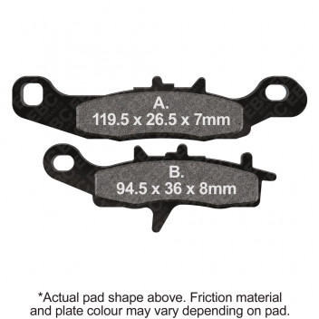 MOTORCYCLE DISC PAD SET