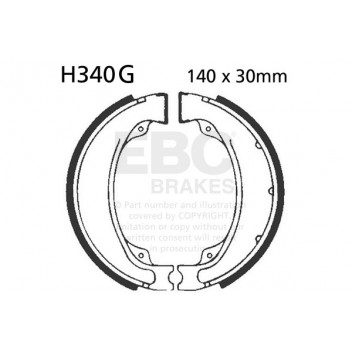 EBC BRAKE SHOE SET (5)