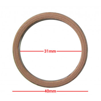 Exhaust Gaskets Alloy Fibre OD 40mm ID 31mm Thickness 6mm