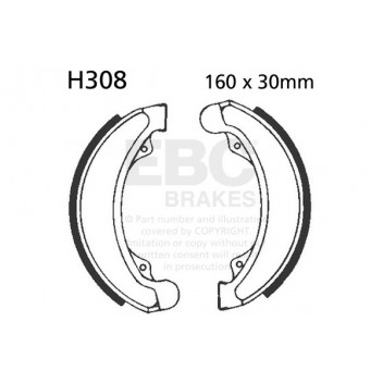 EBC BRAKE SHOE SET