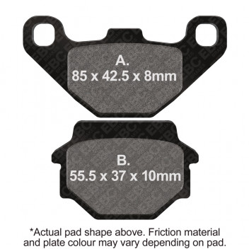 M/C DISC PAD SET - DMX