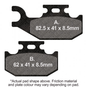 MOTORCYCLE DISC PAD SET
